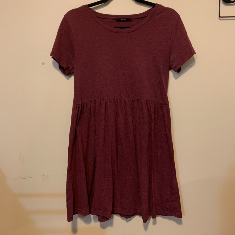 Women’s S | wine tshirt dress | Forever21